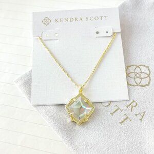 Kendra Scott jewelry - Kacey Gold Dichroic Glass Long Pendant Necklace